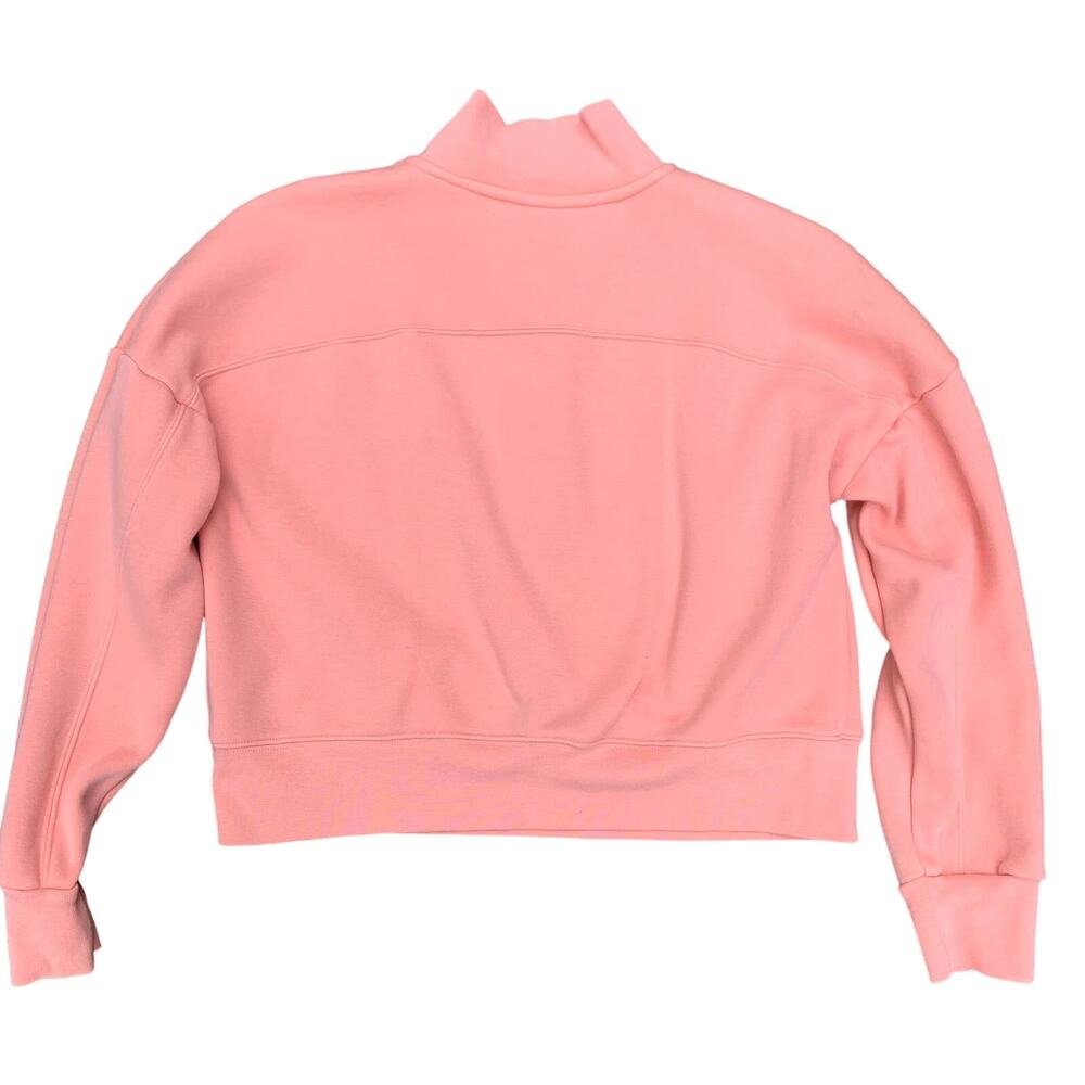 Fabletics Caterina mock neck half zip pullover sweatshirt Coral Pink Small - Picture 5 of 8